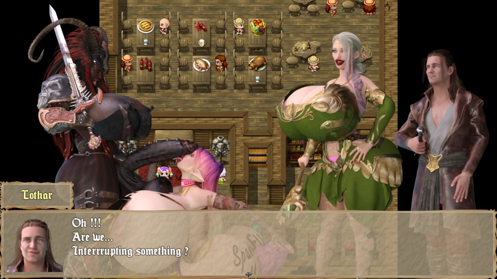 Ballad of Outstanding Bimbo Sorcery gameplay screenshot 16 (RPGM adult game) by Screwthename Suscribestar – free download