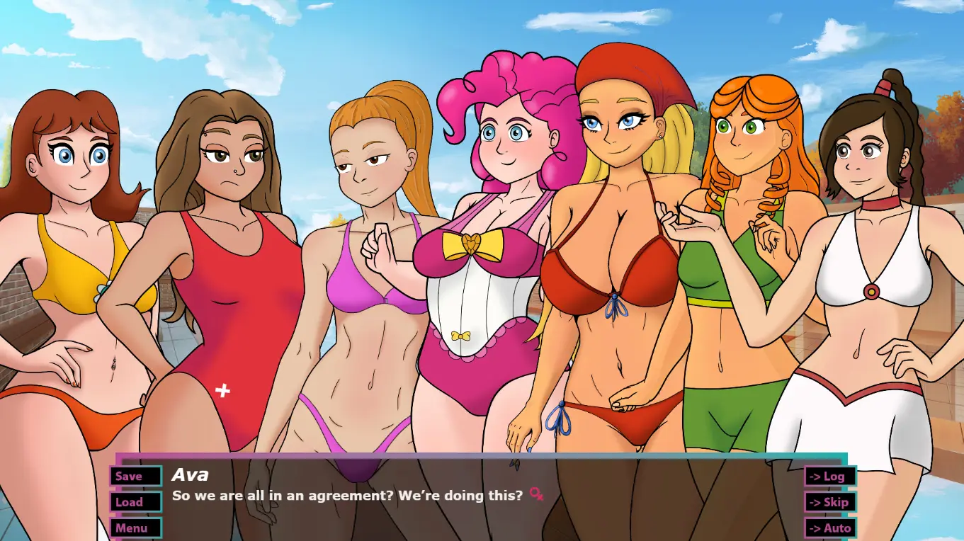 Lesbian Academy gameplay screenshot 5 (Ren'Py adult game) by MoonaMakesGames – free download