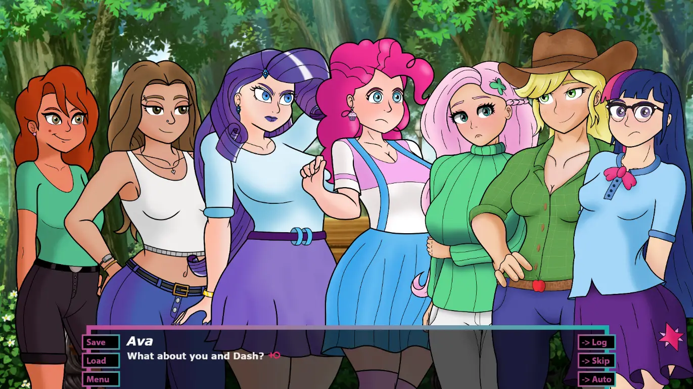 Lesbian Academy gameplay screenshot 7 (Ren'Py adult game) by MoonaMakesGames – free download