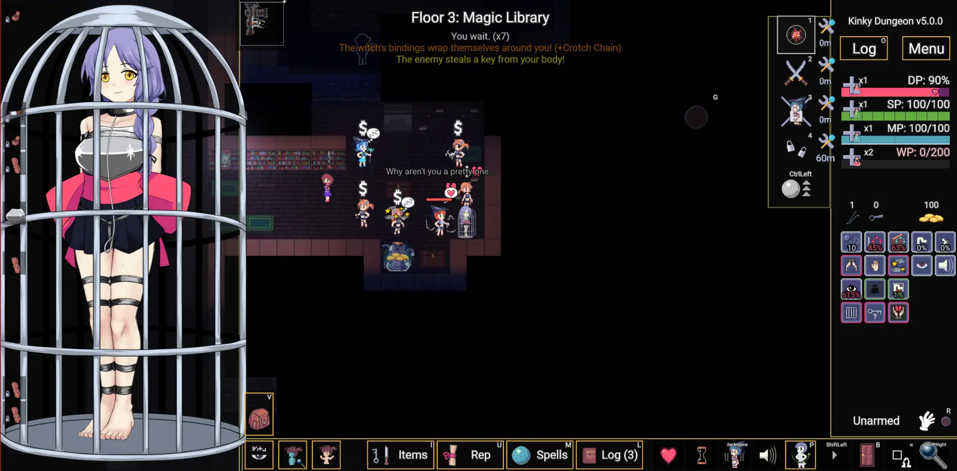 Kinky Dungeon gameplay screenshot 5 (Others adult game) by Ada18980 – free download