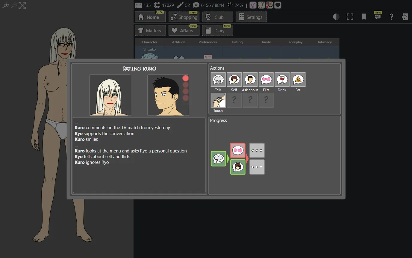 Wandering Ryo gameplay screenshot 7 (HTML adult game) by Hexoticas – free download