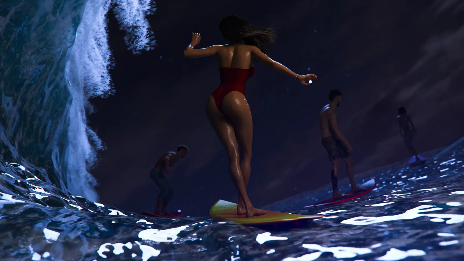 Domino Beach gameplay screenshot 2 (Ren'Py adult game) by Mr Jet – free download