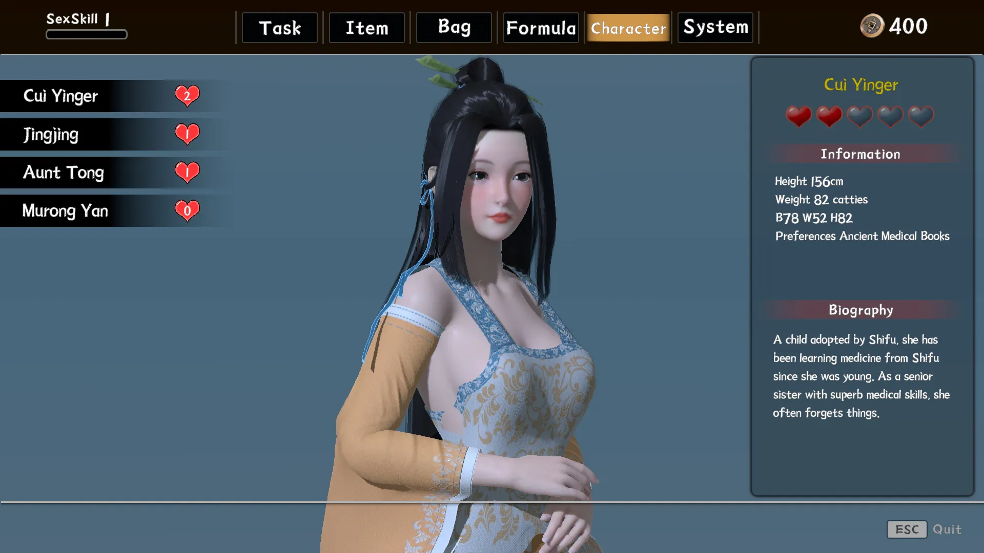Romantic Escapades gameplay screenshot 8 (Unity adult game) by Salamander Interactive – free download