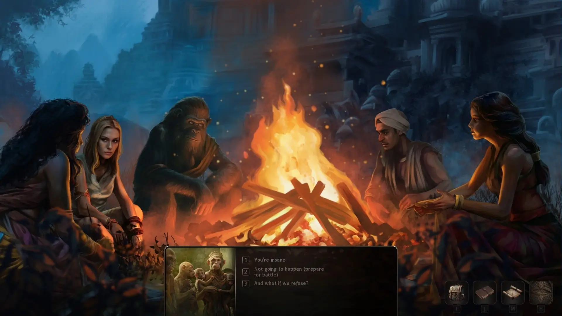 The Book of Outcasts gameplay screenshot 2 (Ren'Py adult game) by Kamti Games Studios – free download