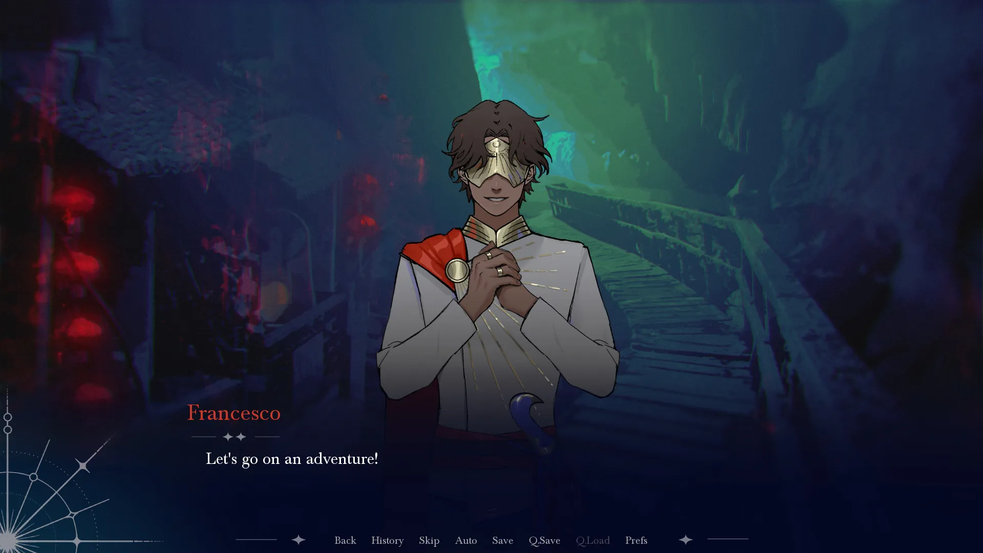 Obscura gameplay screenshot 1 (Ren'Py adult game) by Rotten Raccoons – free download