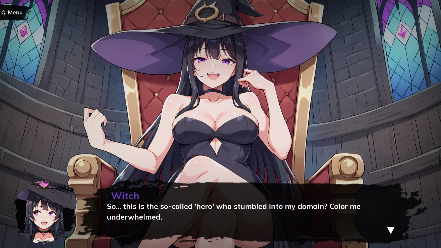 Witch’s Lewd Curse gameplay screenshot 11 (Ren'Py adult game) by Naughty Narratives – free download