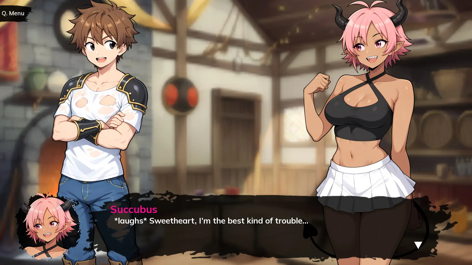 Witch’s Lewd Curse gameplay screenshot 7 (Ren'Py adult game) by Naughty Narratives – free download