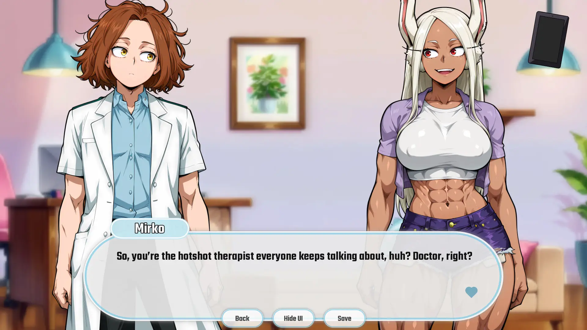 My Lewd Therapy gameplay screenshot 2 (Ren'Py adult game) by Naughty Narratives – free download