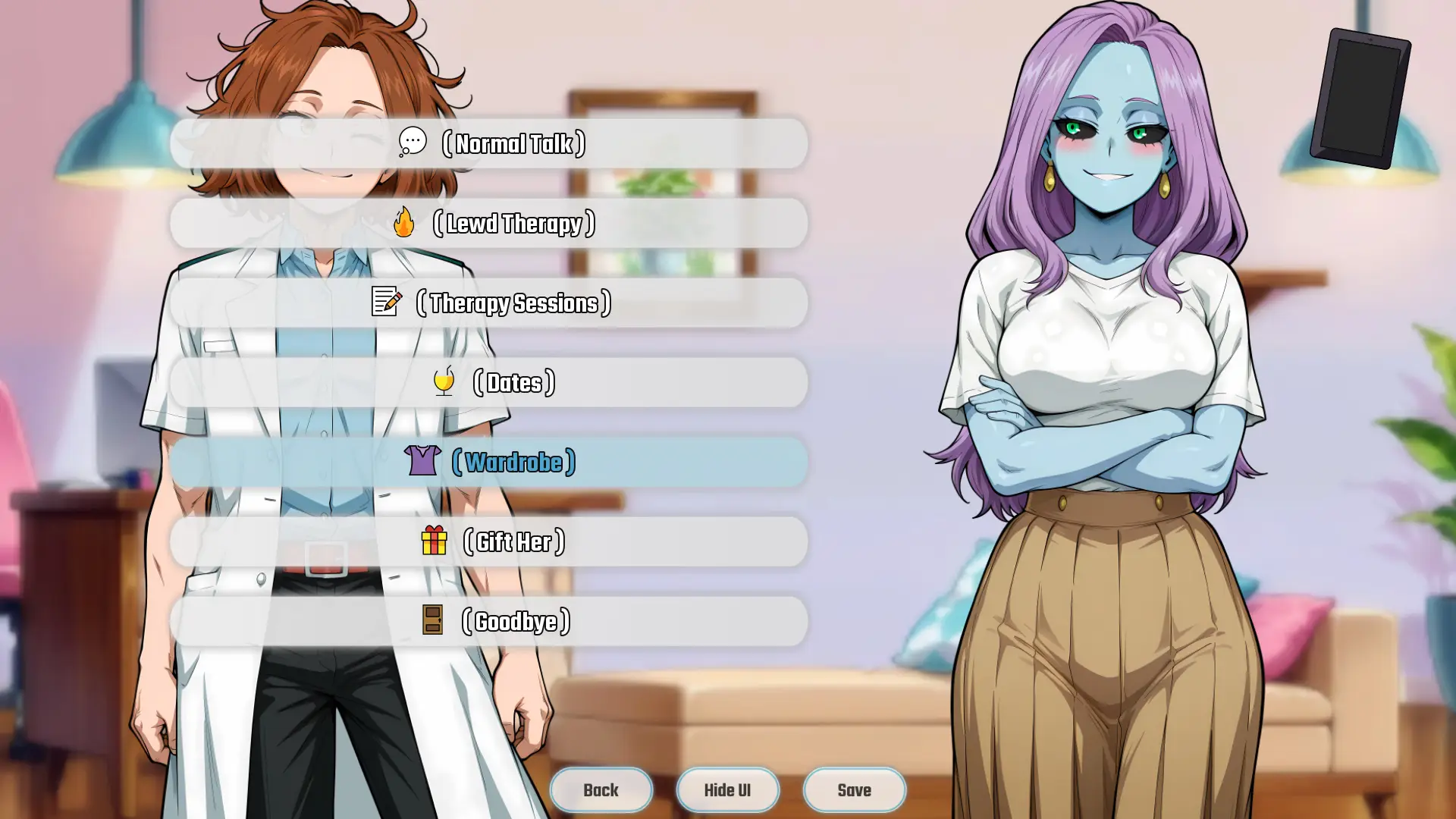 My Lewd Therapy gameplay screenshot 4 (Ren'Py adult game) by Naughty Narratives – free download