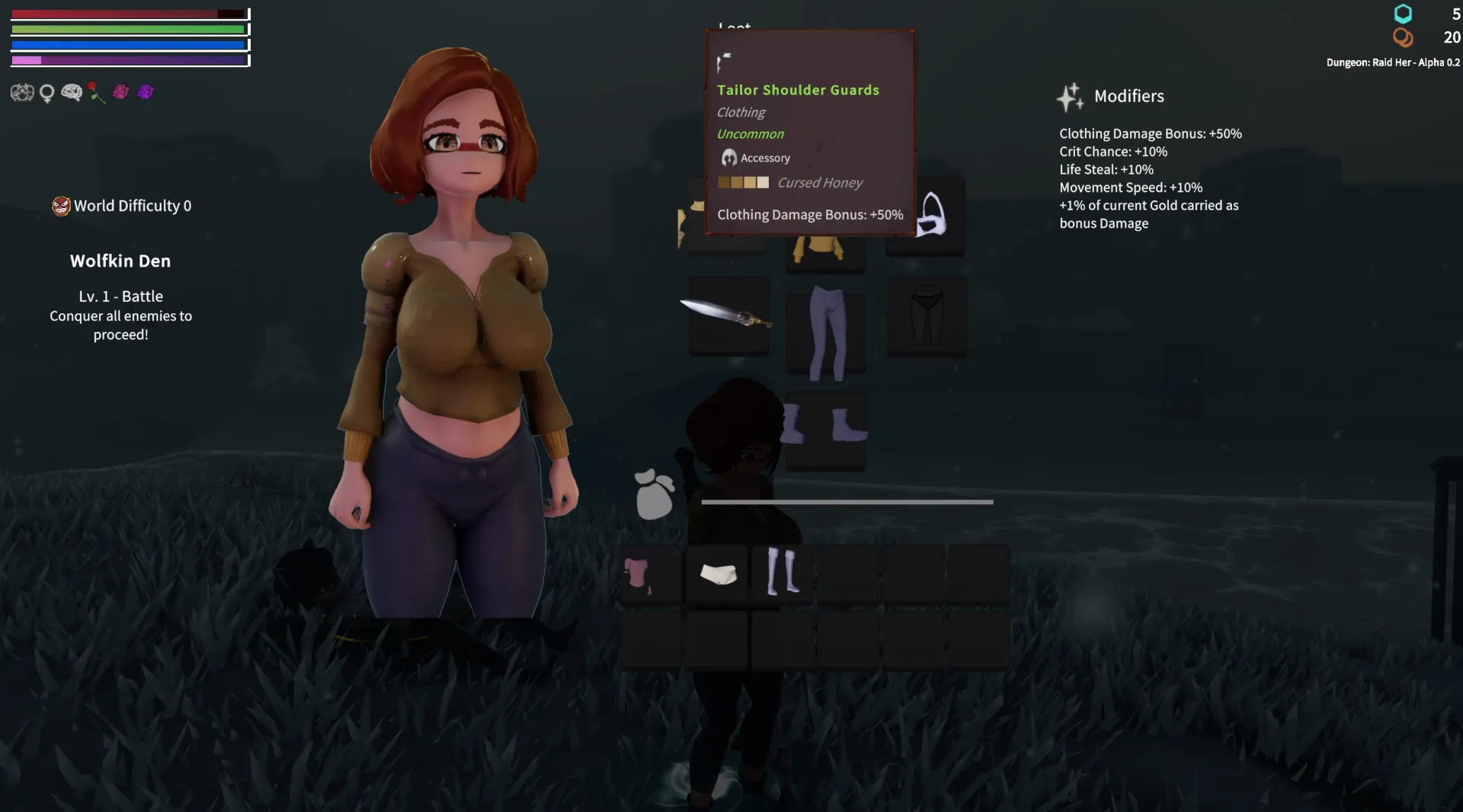 Dungeon: Raid Her gameplay screenshot 6 (Unity adult game) by keepherdev – free download