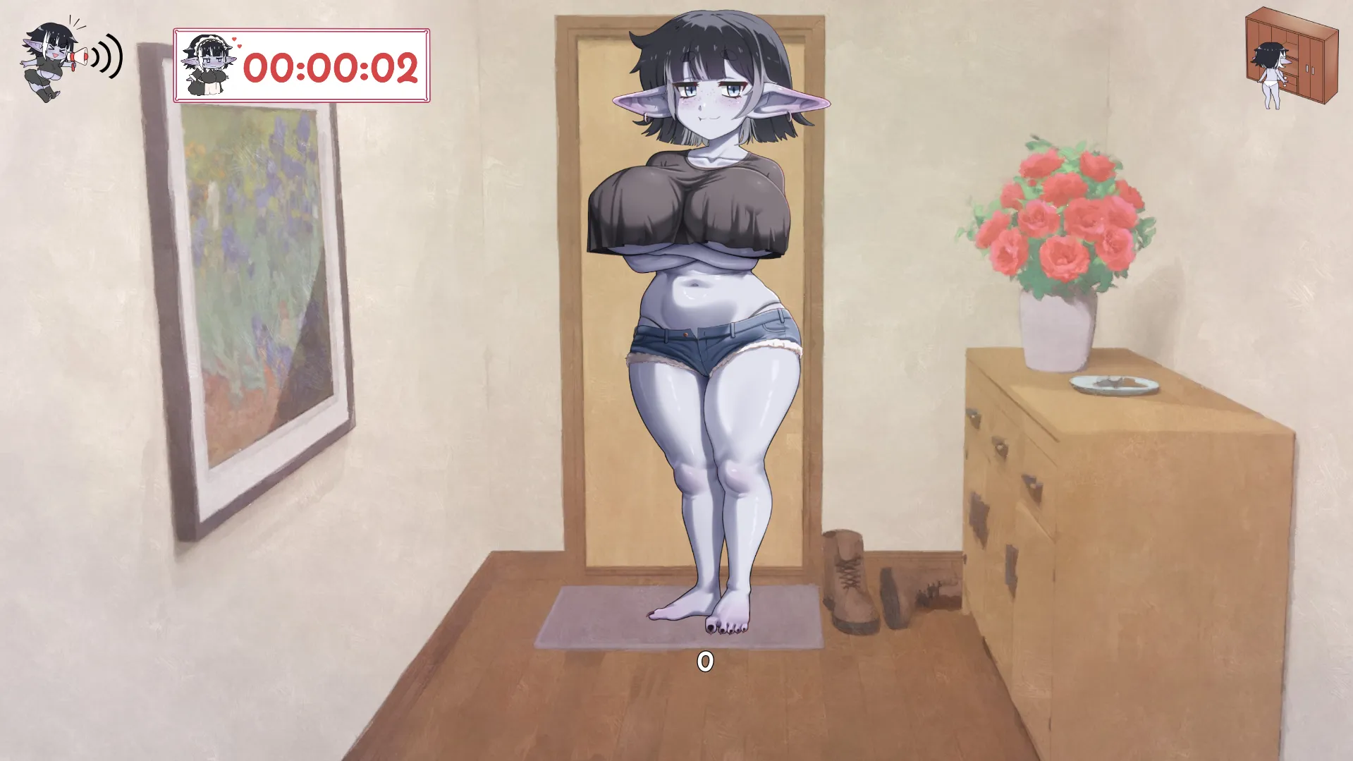 Waifu Clicker gameplay screenshot 1 (Godot adult game) by Samns – free download