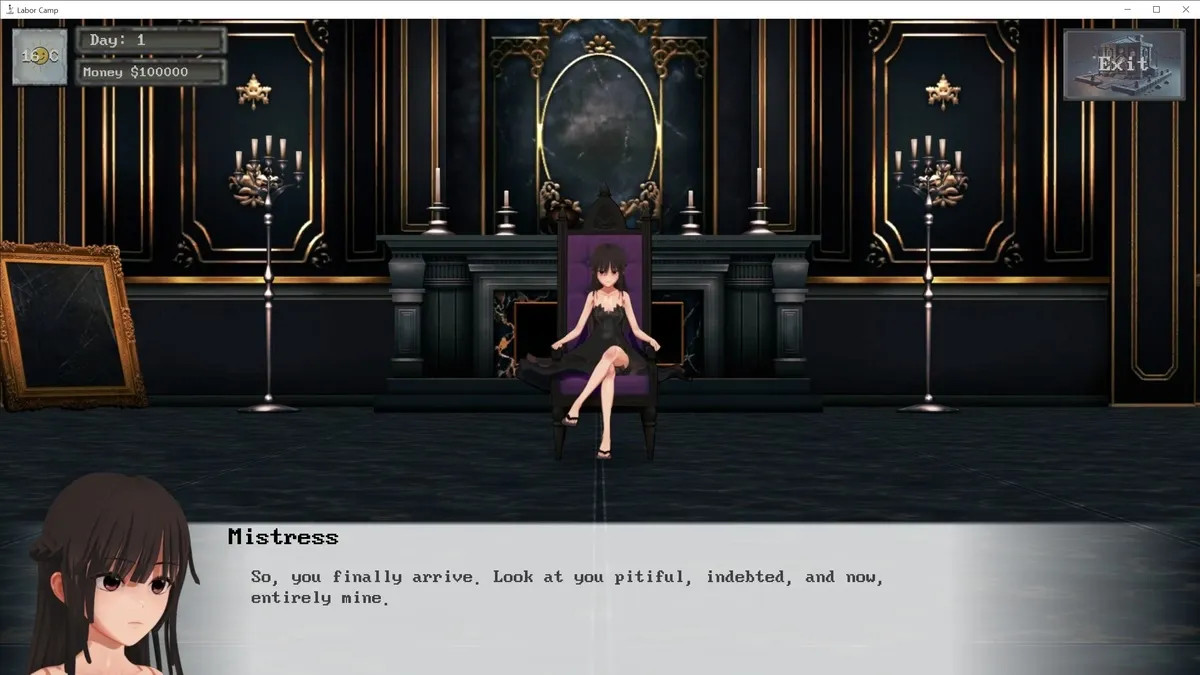 Labor Camp gameplay screenshot 7 (Ren'Py adult game) by spankbot – free download