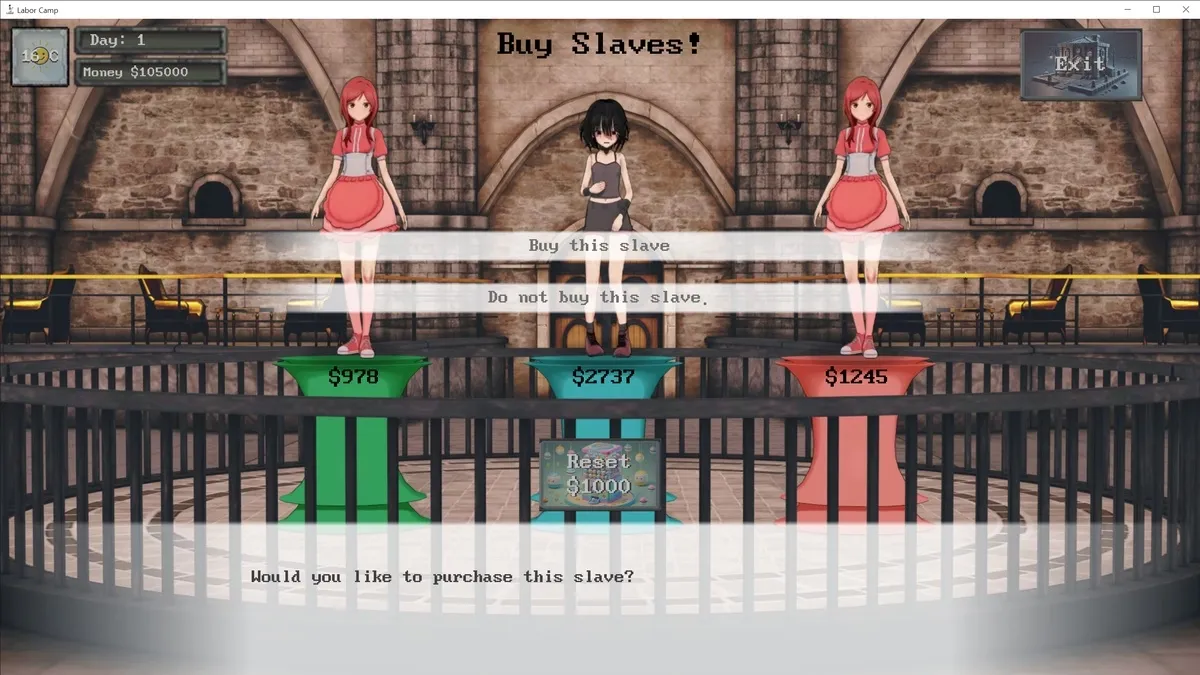 Labor Camp gameplay screenshot 5 (Ren'Py adult game) by spankbot – free download