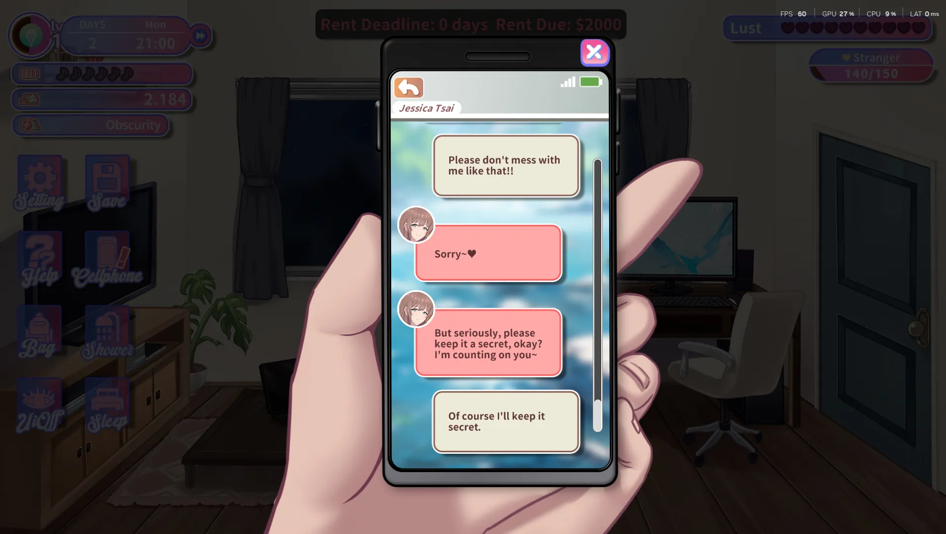 Sweet Succubus Home gameplay screenshot 6 (Unity adult game) by Black Cat Entertainment – free download