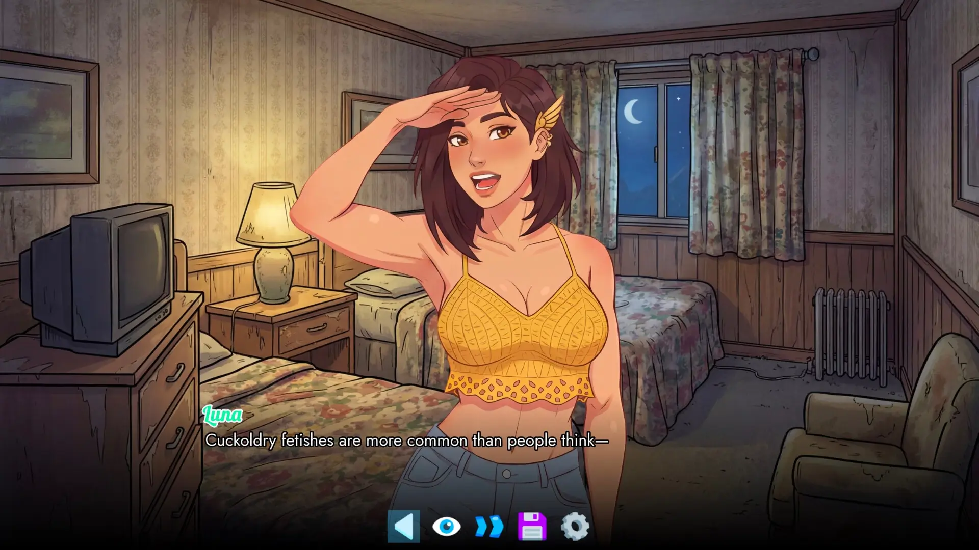 CuckTales 2: Road to Cuck gameplay screenshot 5 (Ren'Py adult game) by Late Night Studios – free download
