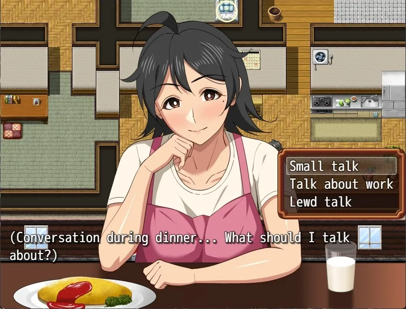 Everyday life with mother! Love Life RPG gameplay screenshot 4 (RPGM adult game) by Haruharutei – free download