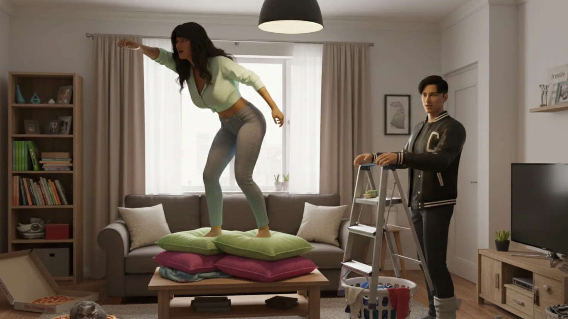 Oops that… that wasn’t in the script gameplay screenshot 3 (Ren'Py adult game) by betsis ltd – free download