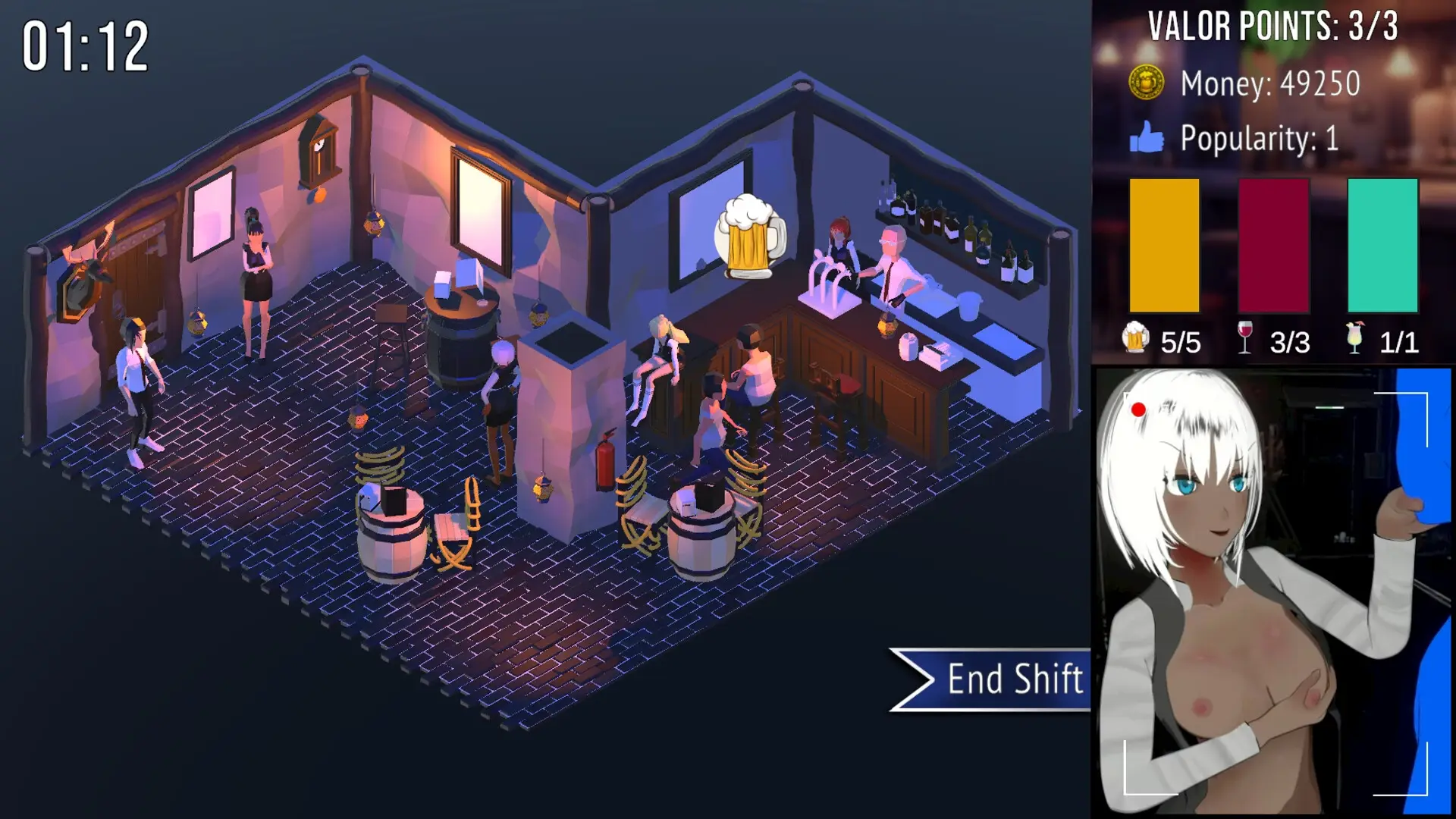 Nightlife gameplay screenshot 4 (Unity adult game) by Kitsune's Secrets – free download