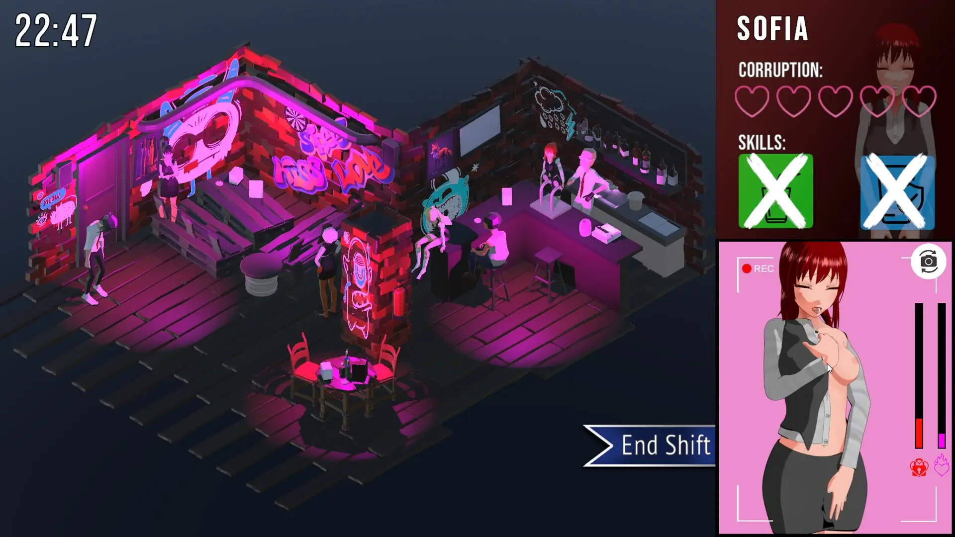 Nightlife gameplay screenshot 9 (Unity adult game) by Kitsune's Secrets – free download
