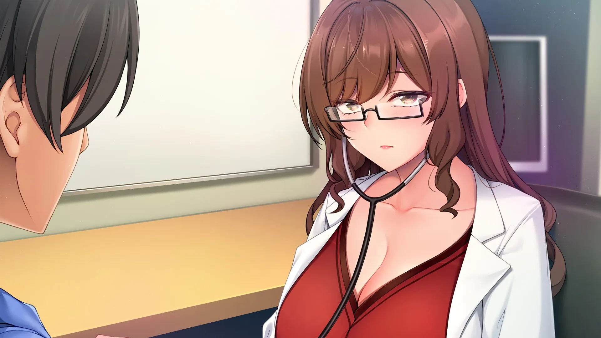 Rock-Hard Rehab: How to Survive a Hospital Harem gameplay screenshot 3 (Unity adult game) by Yareba Dekiru Ko., 69waves – free download