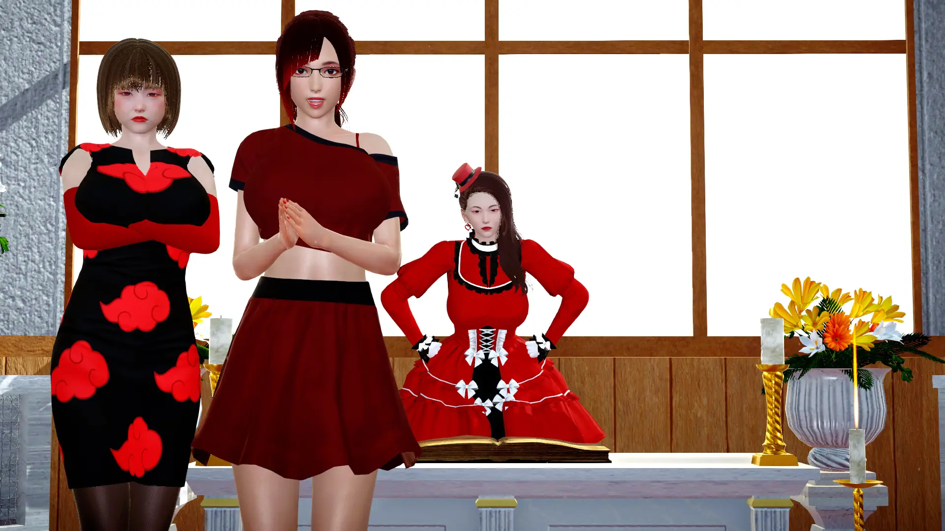 Harem Isekai gameplay screenshot 11 (Ren'Py adult game) by Heart Games – free download