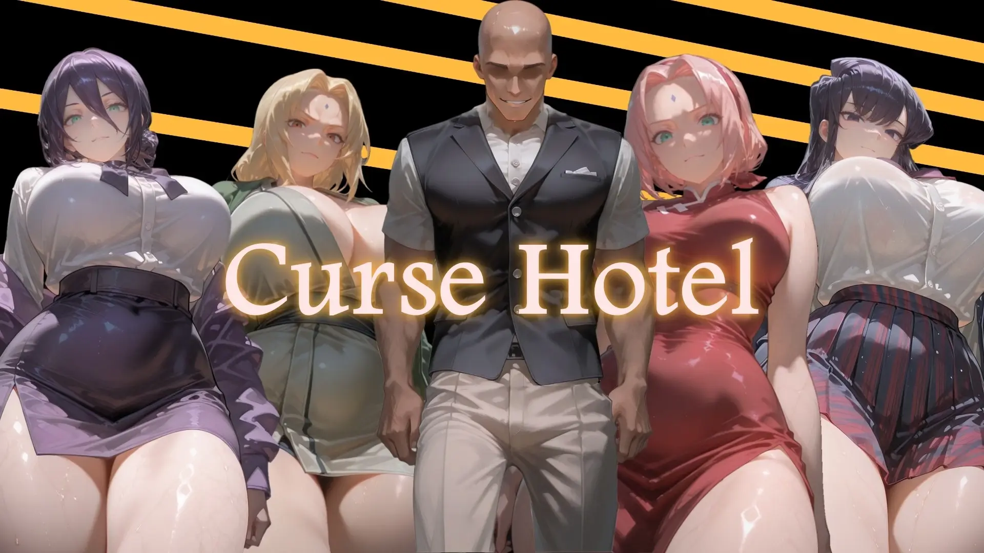 Curse Hotel cover 0.1 – Ren'Py adult game by Cursed God free download