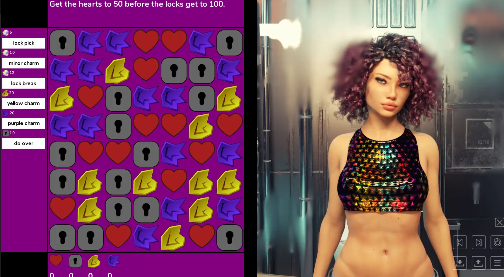 Puzzle Date gameplay screenshot 3 (Ren'Py adult game) by Tora Productions – free download