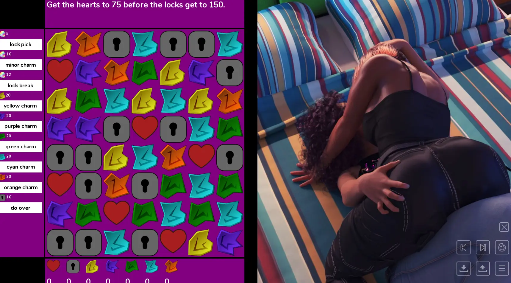 Puzzle Date gameplay screenshot 5 (Ren'Py adult game) by Tora Productions – free download