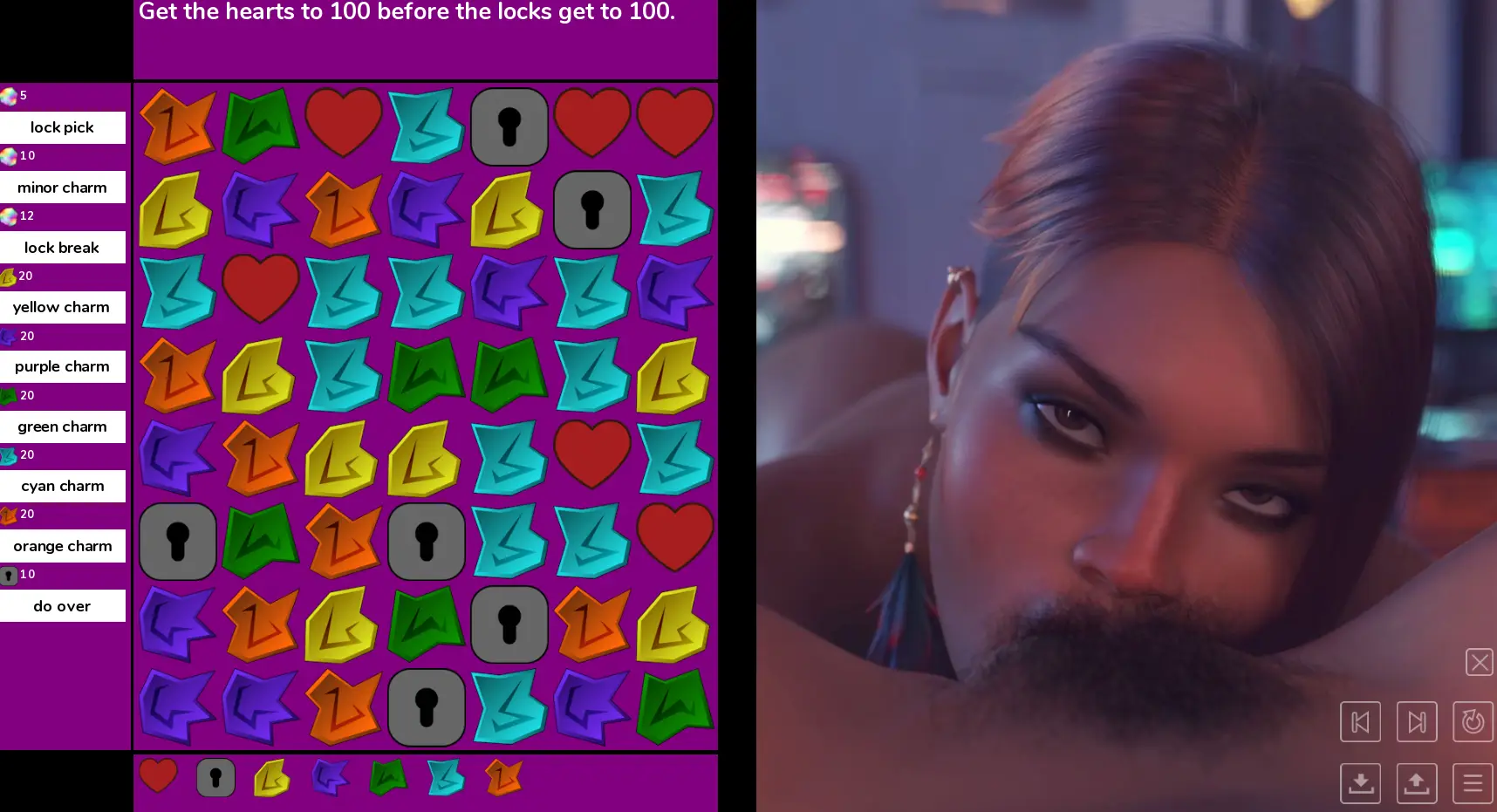 Puzzle Date gameplay screenshot 7 (Ren'Py adult game) by Tora Productions – free download