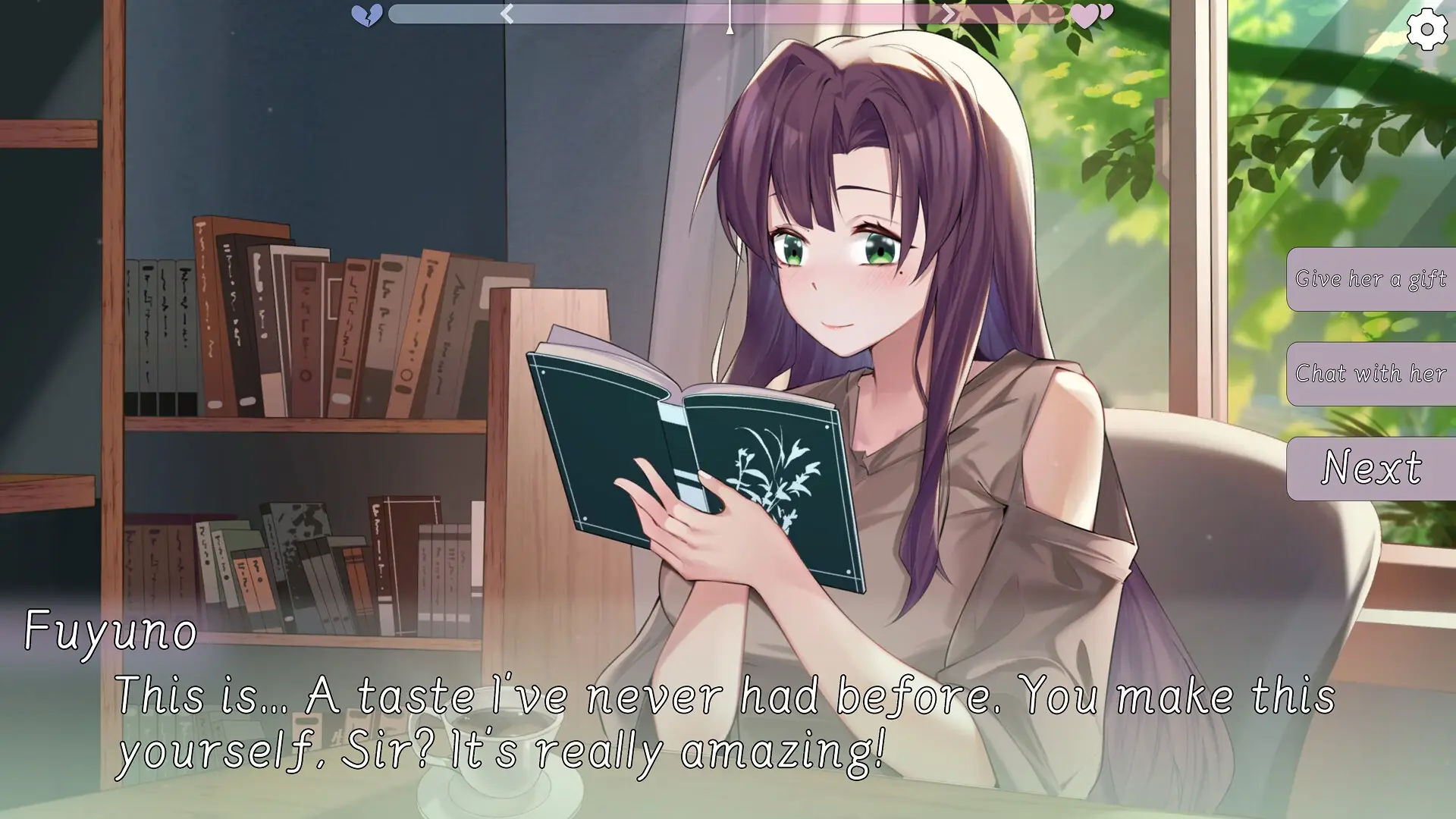 Serendipity Bookshop gameplay screenshot 2 (Unity adult game) by Cat Language/NekoGotoStudio – free download