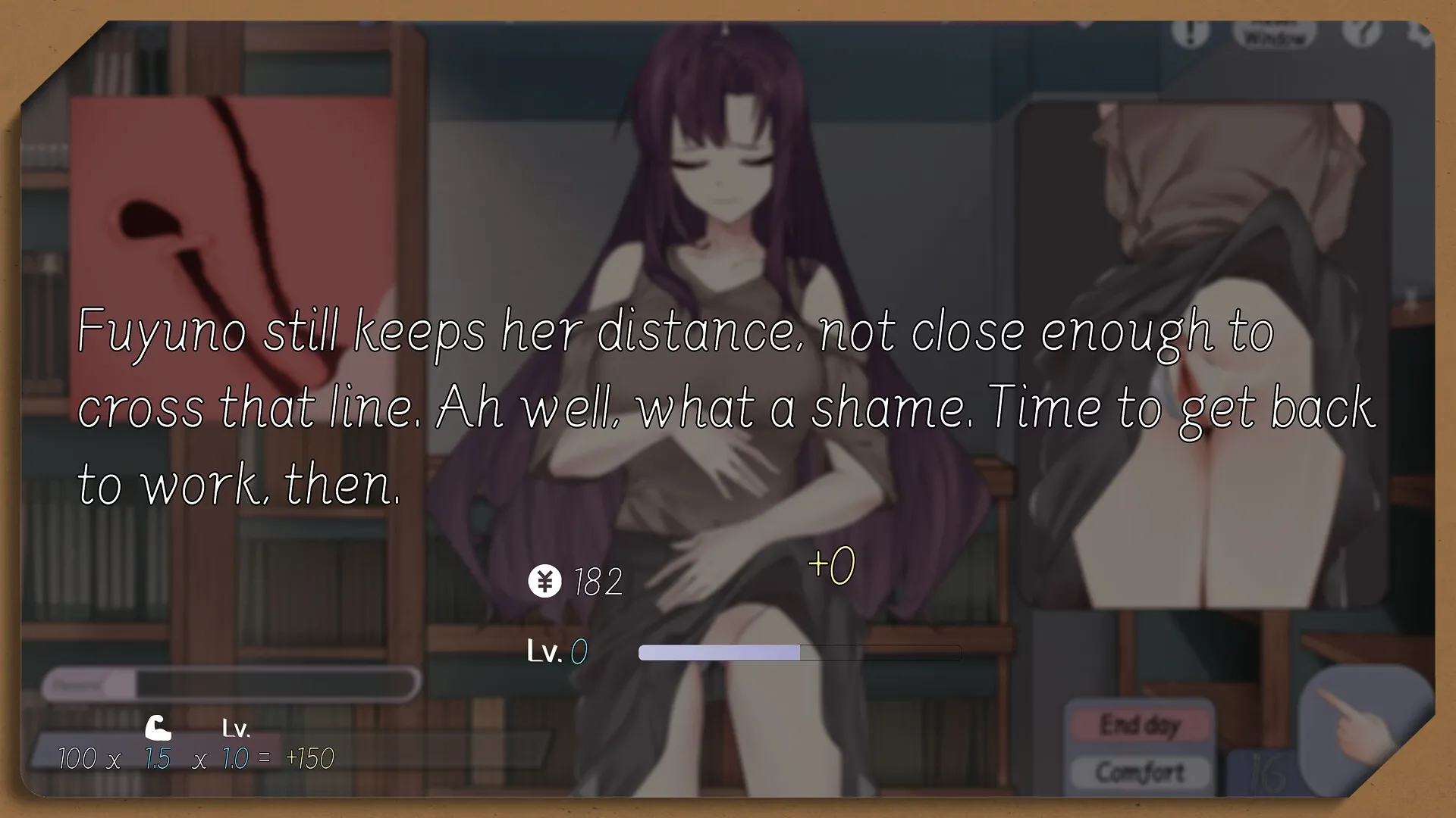 Serendipity Bookshop gameplay screenshot 7 (Unity adult game) by Cat Language/NekoGotoStudio – free download