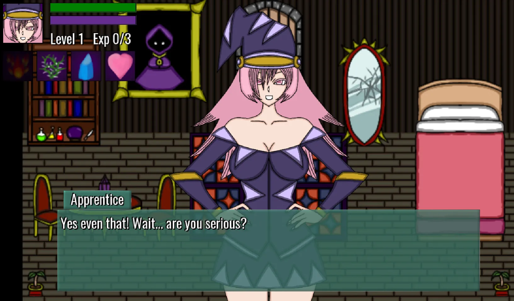 Magician Boy and Apprentice Girl gameplay screenshot 2 (Others adult game) by HeatedEdge – free download