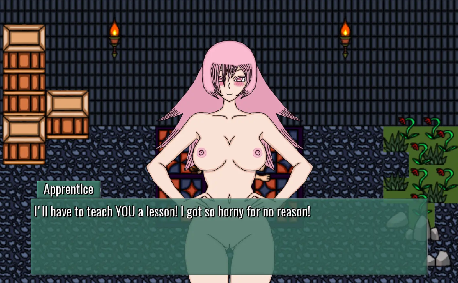 Magician Boy and Apprentice Girl gameplay screenshot 1 (Others adult game) by HeatedEdge – free download