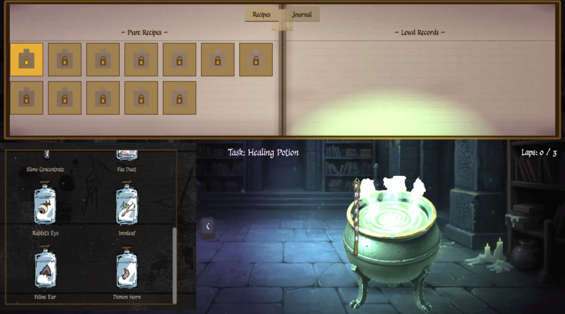 Lust Alchemy gameplay screenshot 4 (Others adult game) by Fuheshka – free download