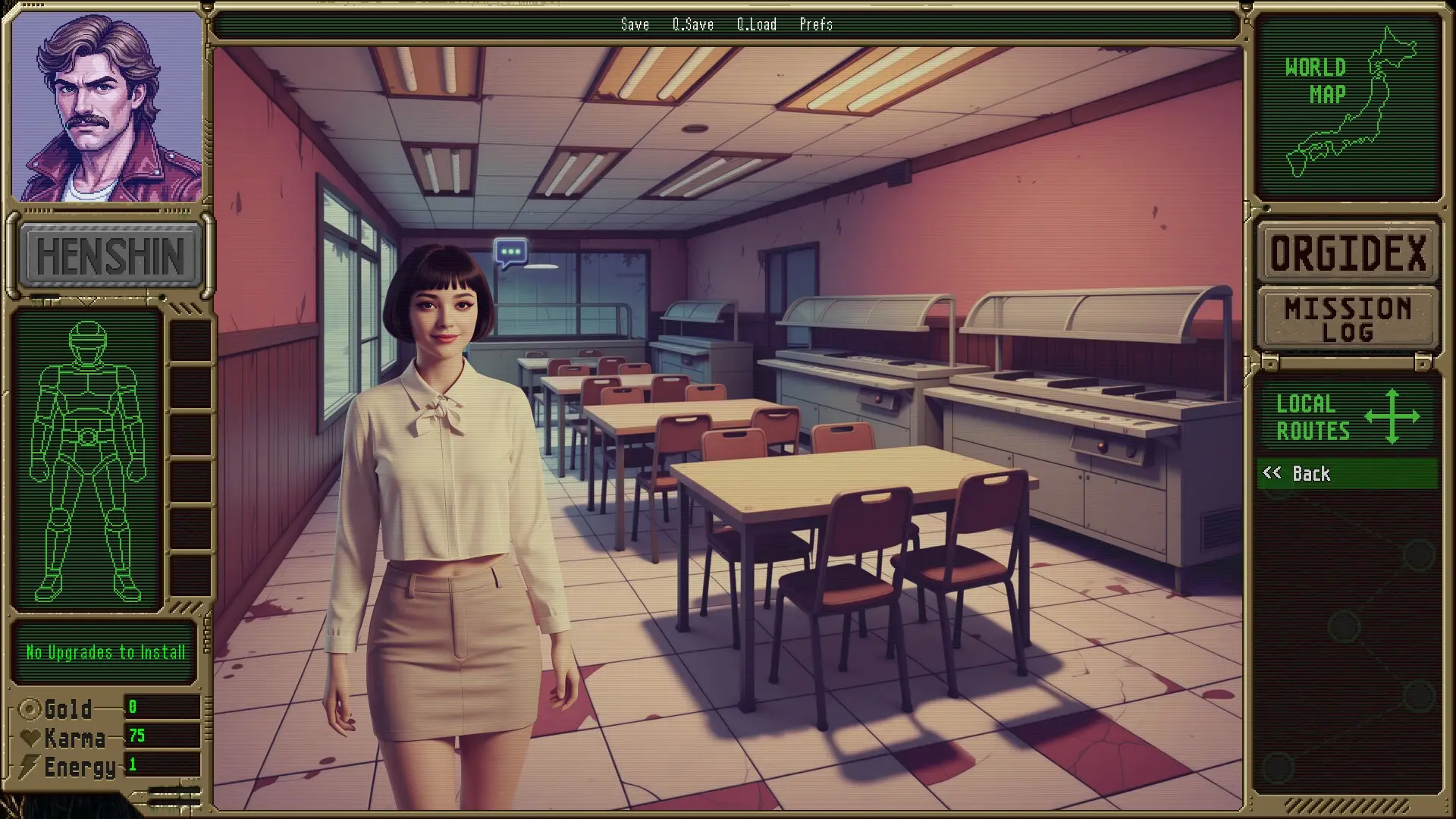 Erotic Cosmic Sheriff ORGIVAN – Vol. 1 gameplay screenshot 3 (Ren'Py adult game) by Shrub Systems – free download