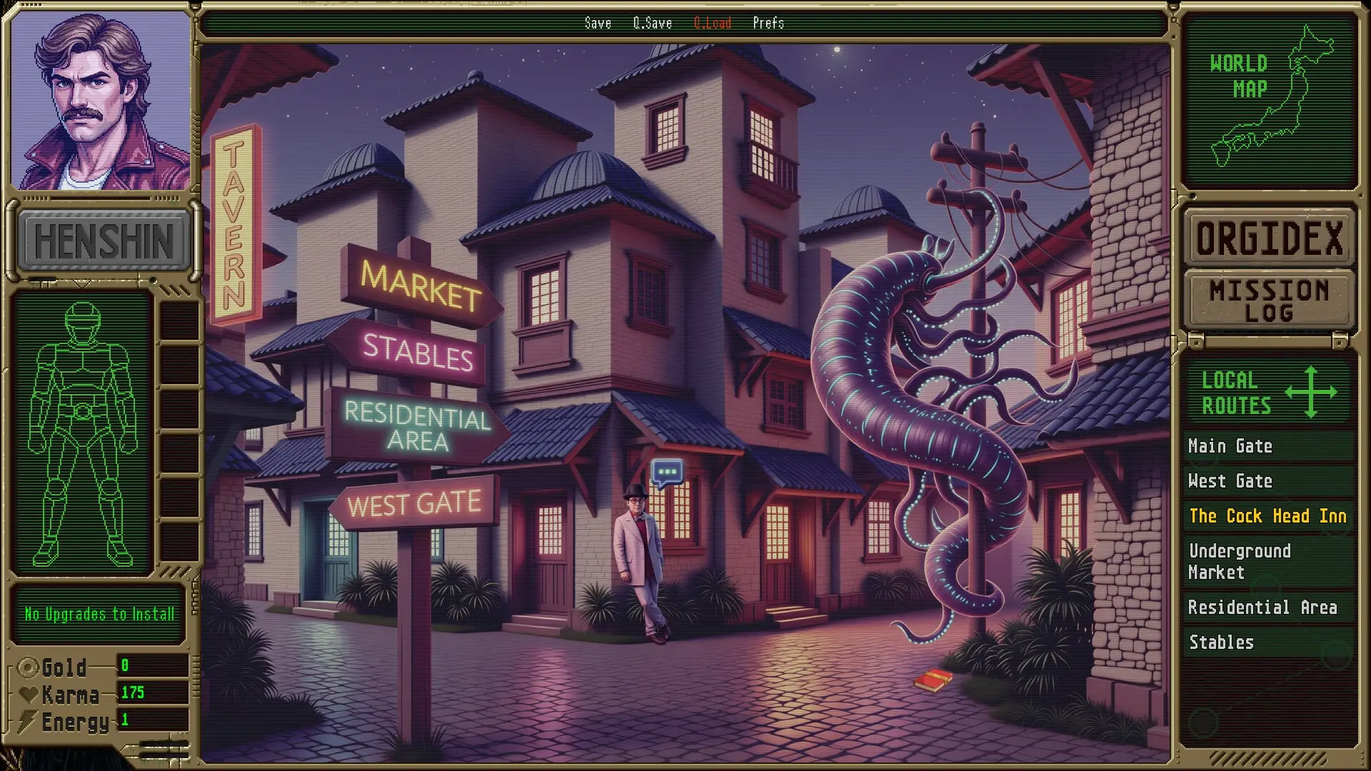 Erotic Cosmic Sheriff ORGIVAN – Vol. 1 gameplay screenshot 6 (Ren'Py adult game) by Shrub Systems – free download