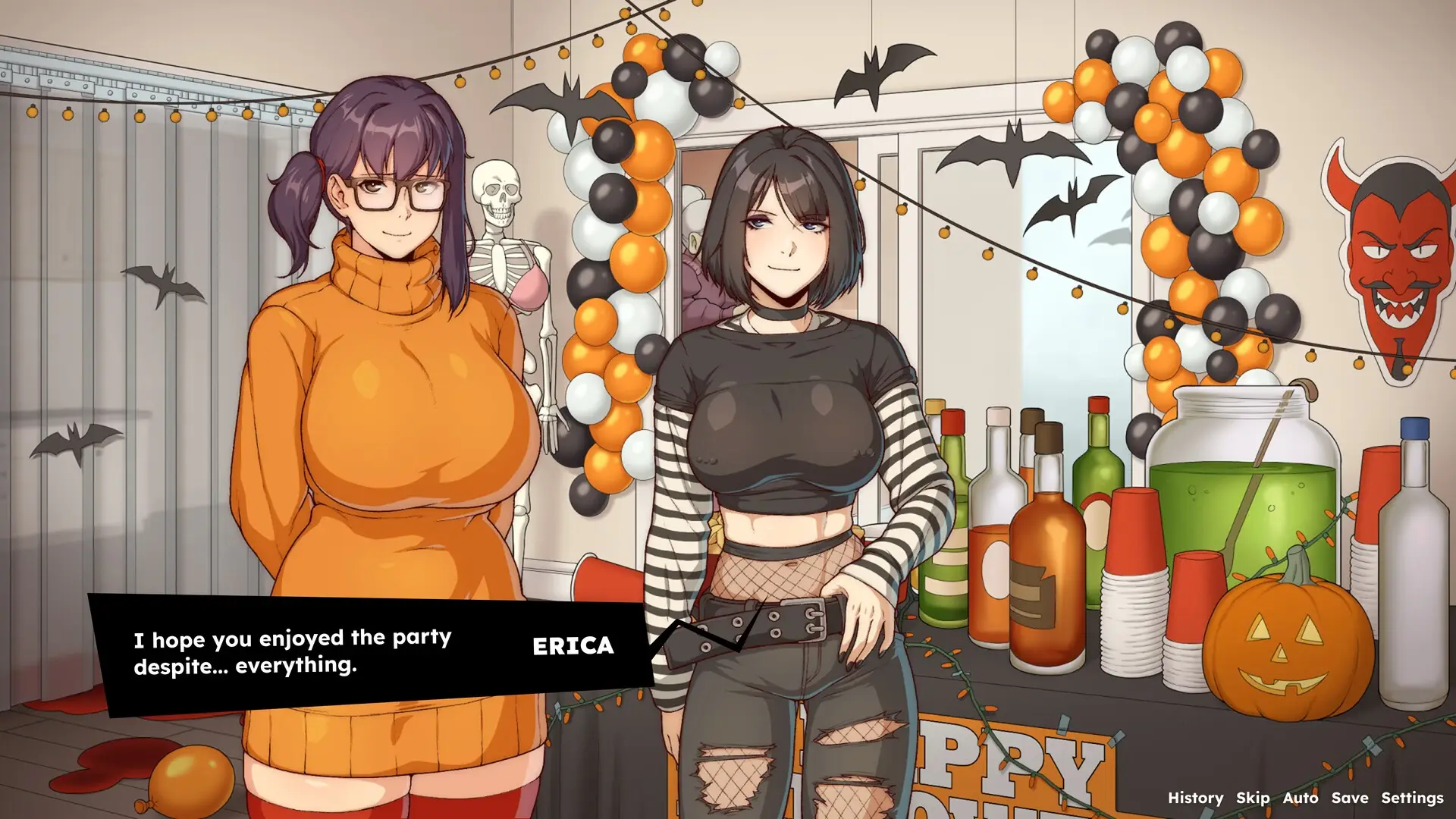 Benefitship: The Hallowed Wiener gameplay screenshot 5 (Ren'Py adult game) by RFH Games – free download
