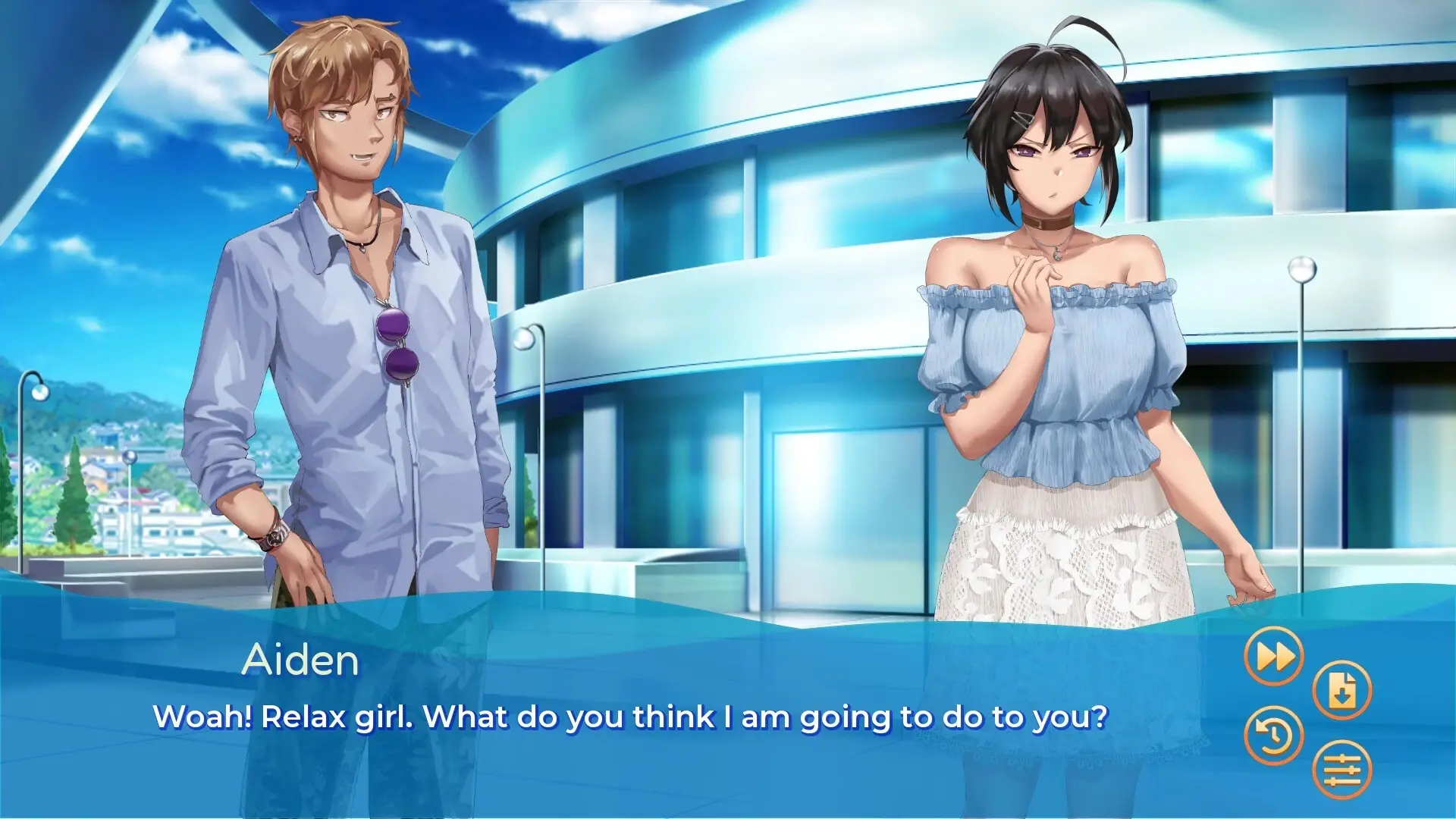 Swimmer Admiration 2 gameplay screenshot 5 (Ren'Py adult game) by PUSH! Soft – free download
