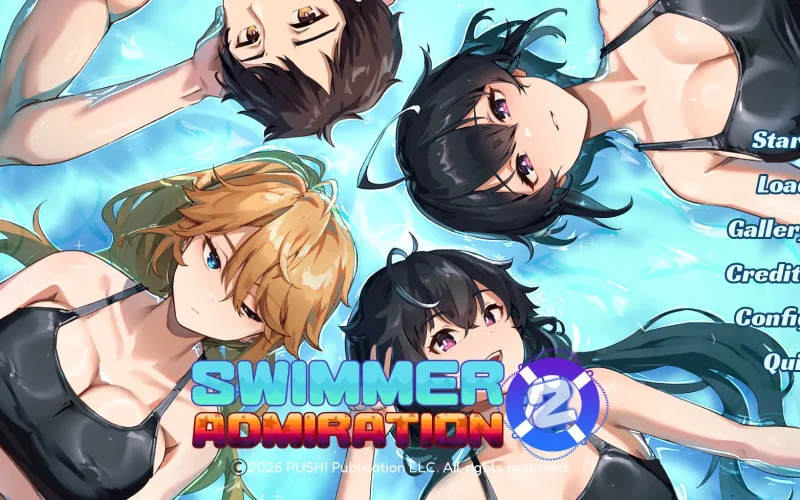 Swimmer Admiration 2 cover demo – Ren'Py adult game by PUSH! Soft free download