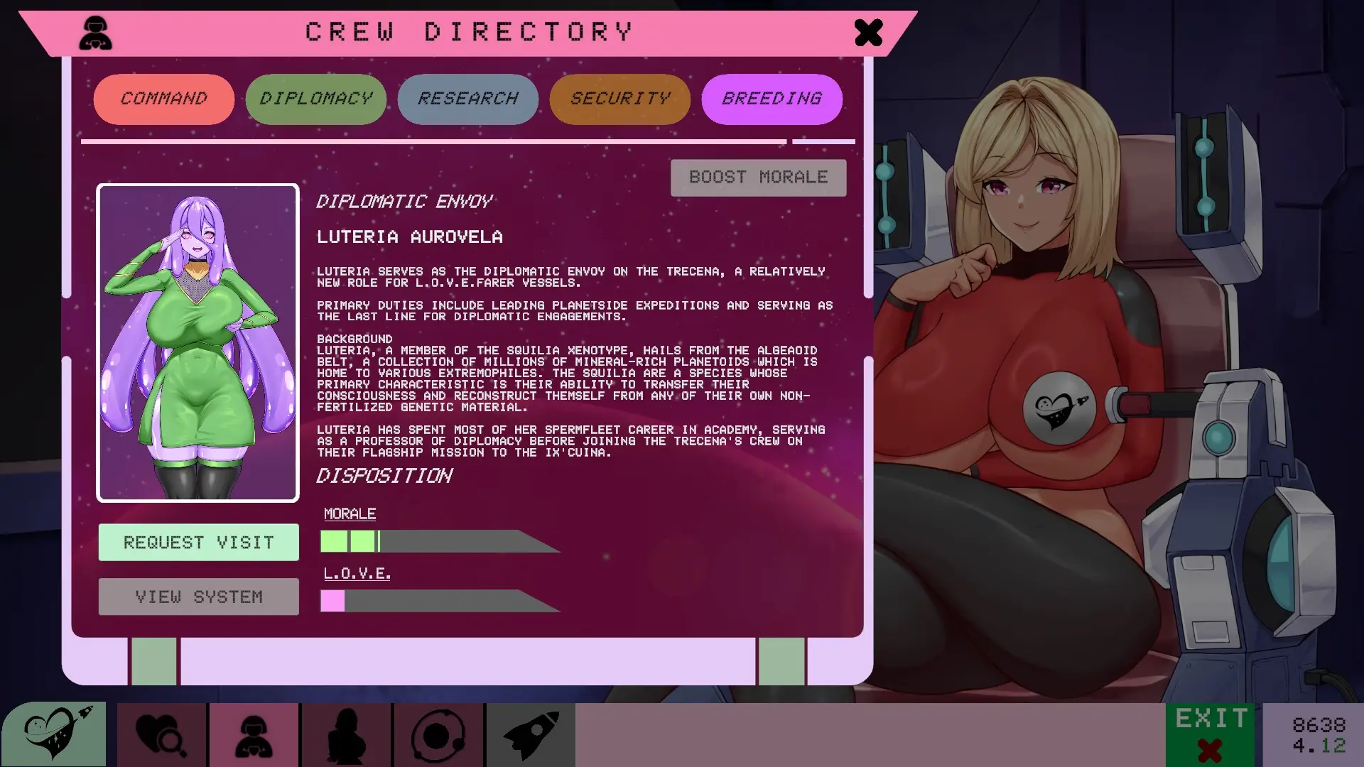 Light-Space Love: New Horizons gameplay screenshot 6 (Unity adult game) by Halftilt – free download