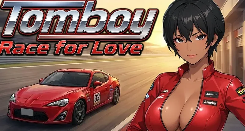 Tomboy Race for Love cover Demo – Ren'Py adult game by Zylyx free download