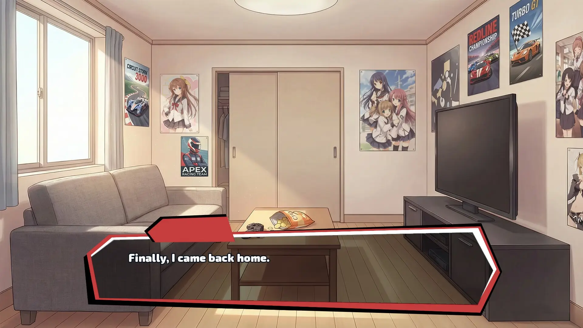 Tomboy Race for Love gameplay screenshot 1 (Ren'Py adult game) by Zylyx – free download
