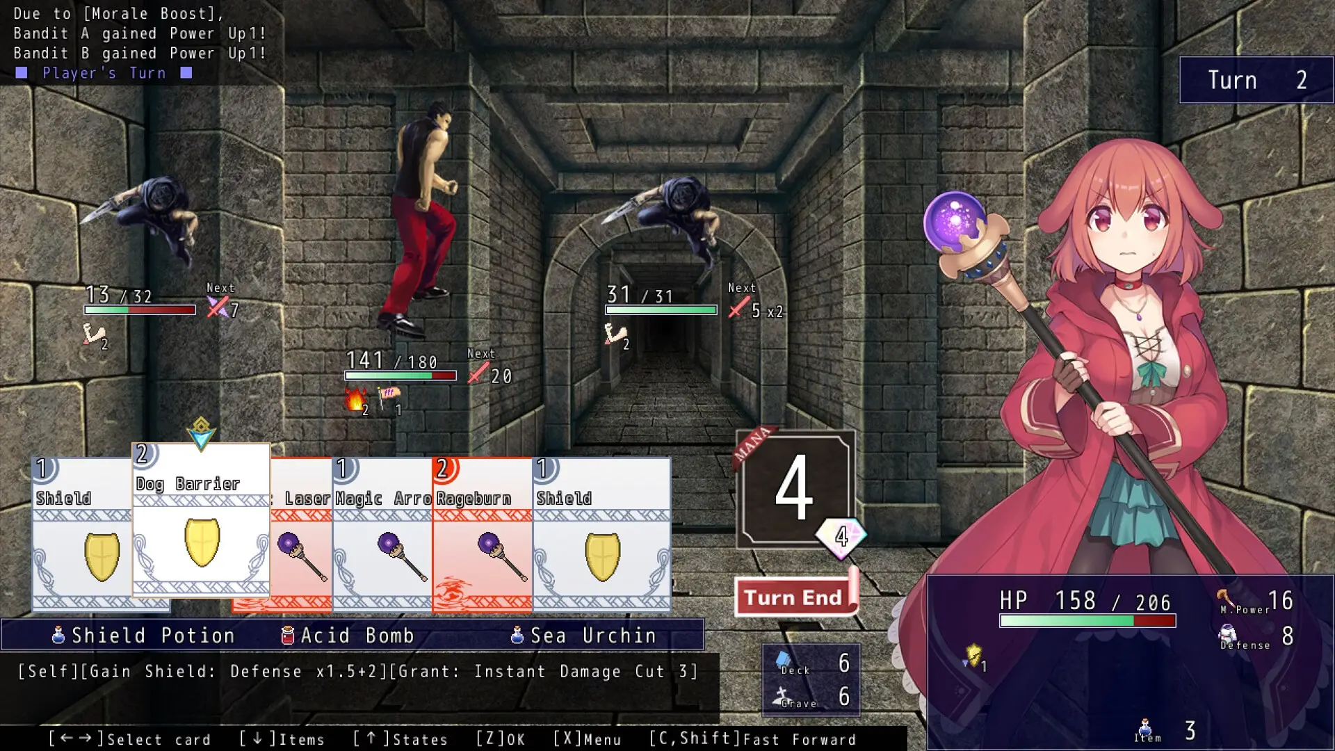 Little Witch Inuko gameplay screenshot 3 (Wolf RPG adult game) by Flamme Soft – free download