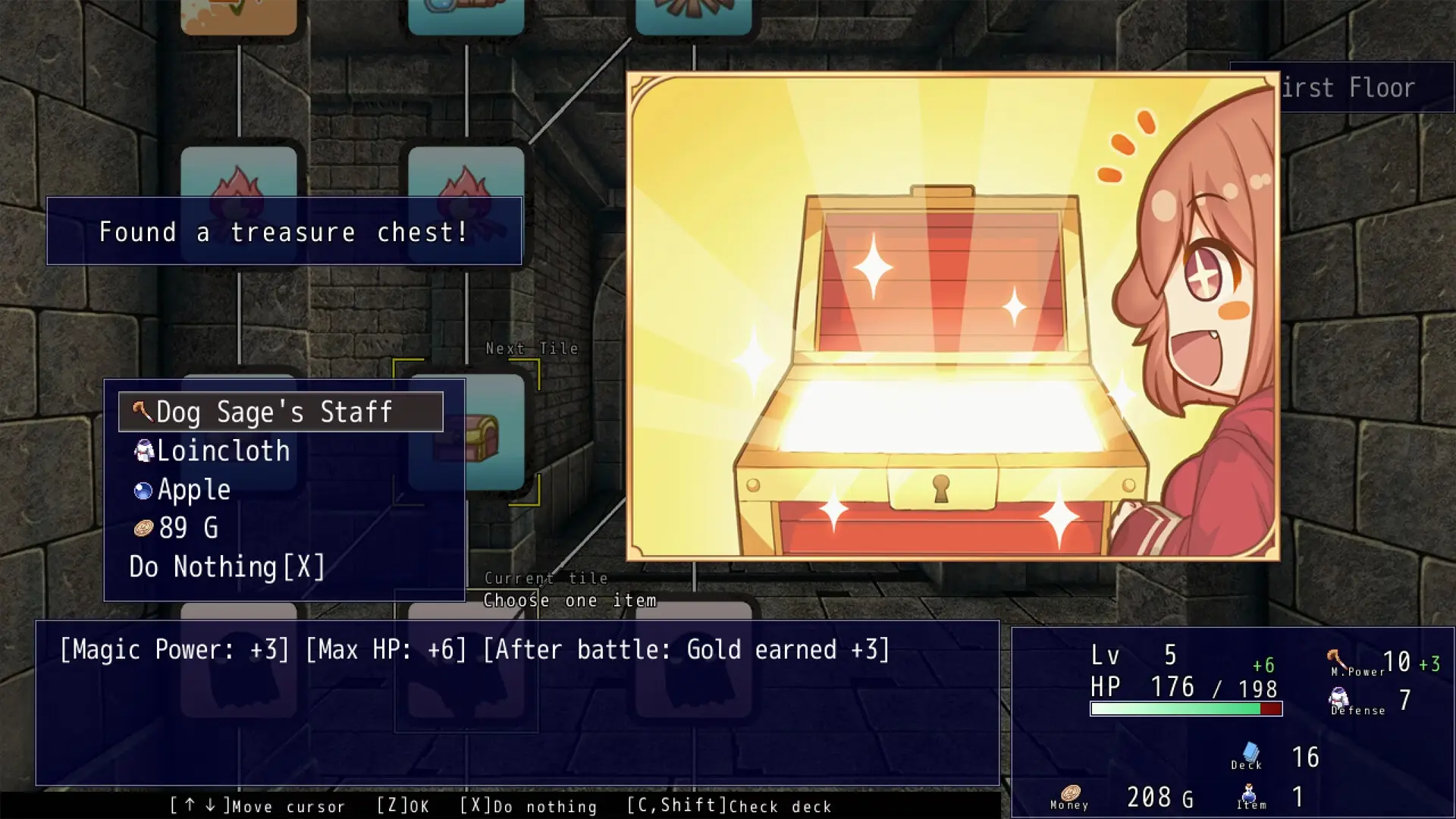 Little Witch Inuko gameplay screenshot 2 (Wolf RPG adult game) by Flamme Soft – free download