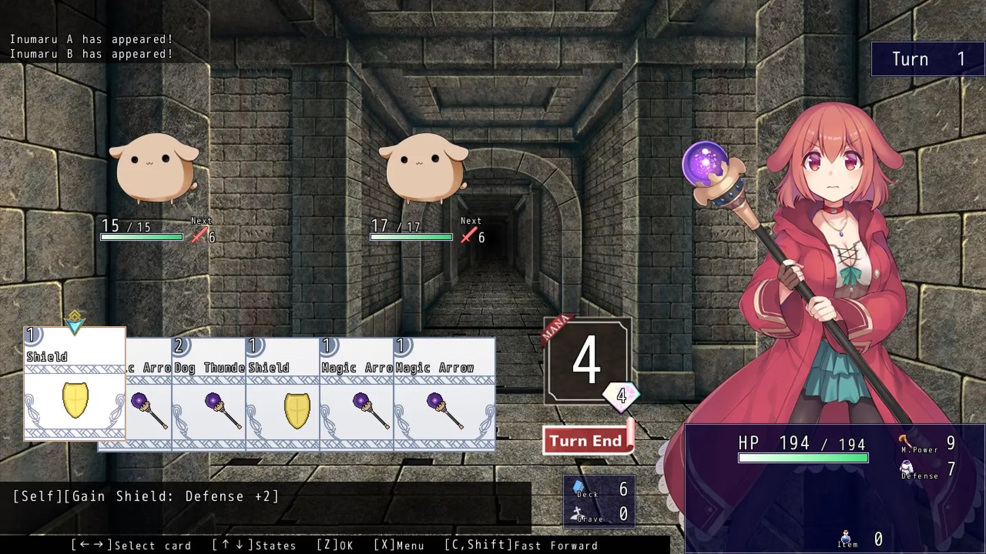 Little Witch Inuko gameplay screenshot 12 (Wolf RPG adult game) by Flamme Soft – free download