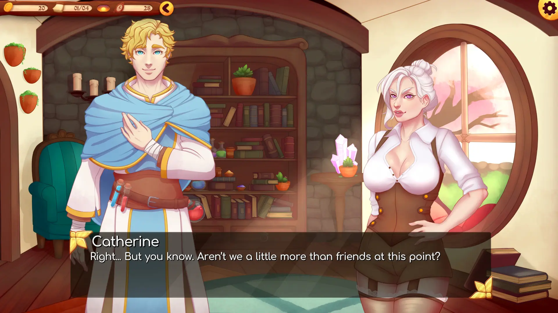 Rise of the White Flower gameplay screenshot 1 (Ren'Py adult game) by Necro Bunny Studios – free download