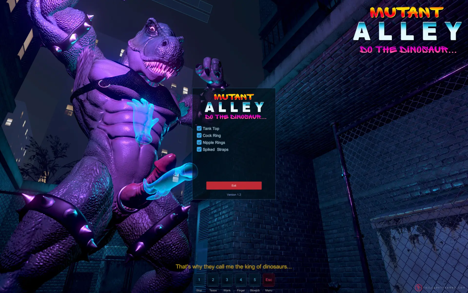 Mutant Alley gameplay screenshot 2 (Unity adult game) by Tyranno – free download