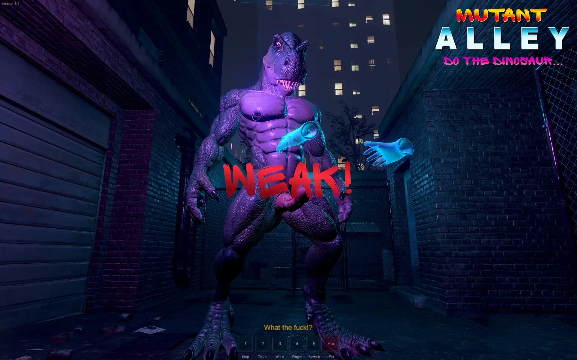 Mutant Alley gameplay screenshot 3 (Unity adult game) by Tyranno – free download