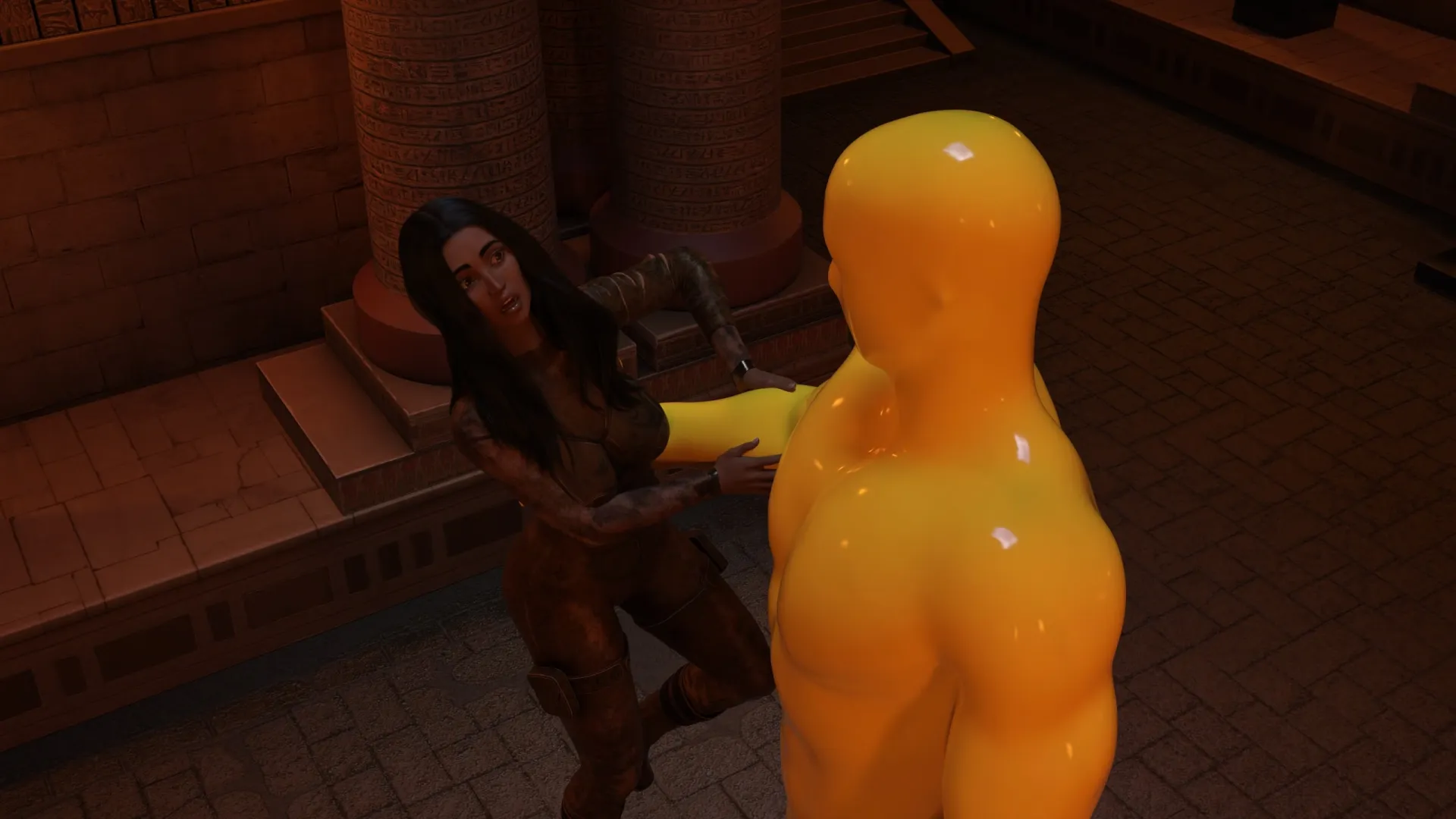 No Escape: Game Edition! gameplay screenshot 1 (RPGM adult game) by Scriptor – free download