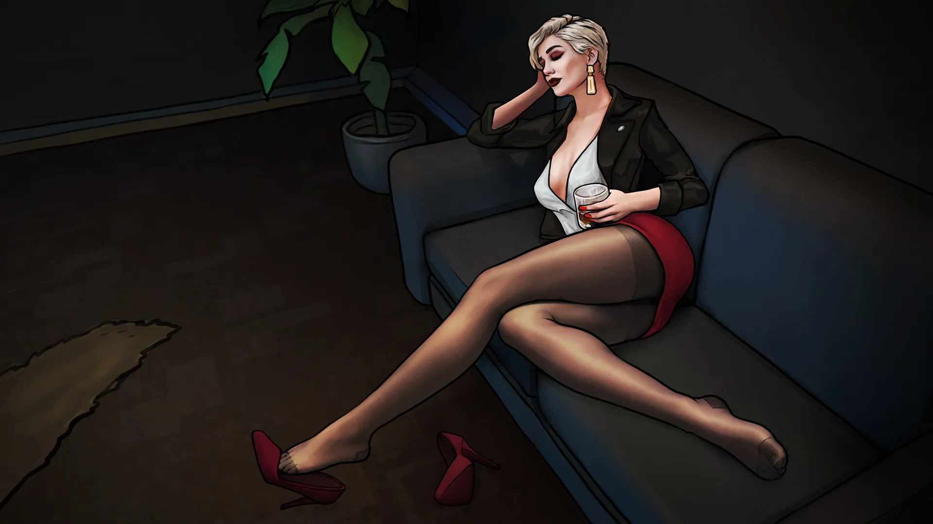 The Night Driver gameplay screenshot 3 (Unity adult game) by BlackToad – free download